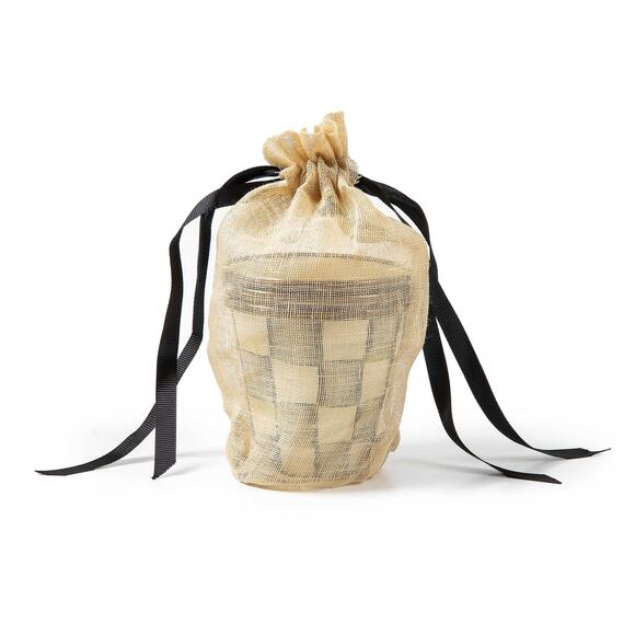 Mackenzie-Childs Sterling Check Herb Pots, Set of 3 NEW - Picture 4 of 4